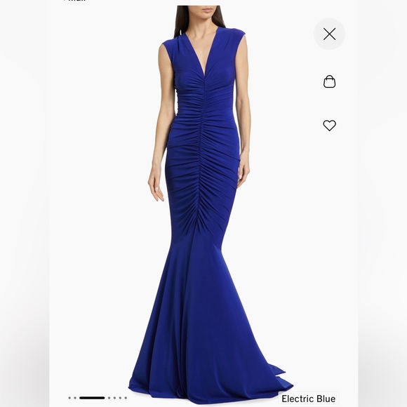 NORMA KAMALI Sleeveless Shirred Fishtail Gown - Picture 7 of 10